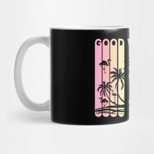 Good Vibes Only, Paradise Island Silhouette Design Mug